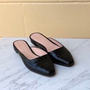 J. Crew Carolyn Mule Croc Leather